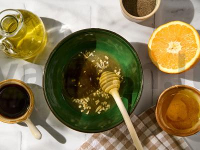 Salotos su vištiena ir greipfrutu Žingsnis 1