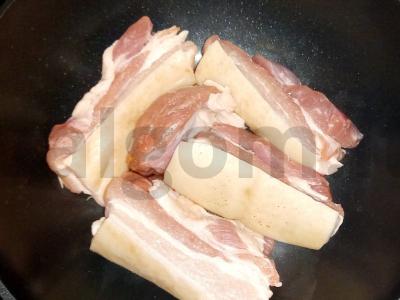 Putų troškinys su šonine Žingsnis 1