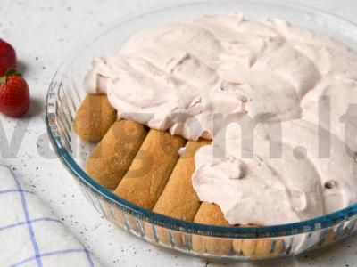 Braškės tiramisu Žingsnis 8