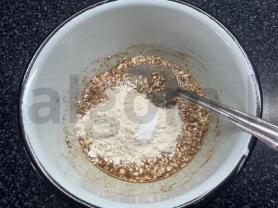 Varškės šokoladiniai vafliai desertui Žingsnis 3