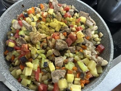 Čanachi su kiauliena pietums Žingsnis 5