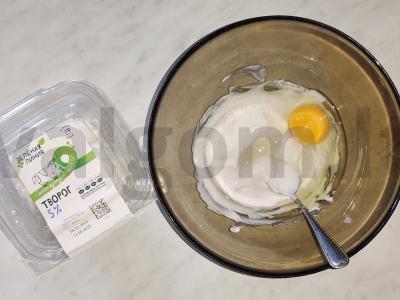 Varškės blynai pusryčiams Žingsnis 2