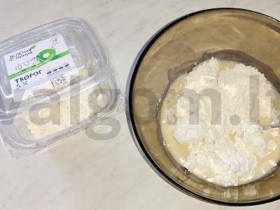 Varškės blynai pusryčiams Žingsnis 3