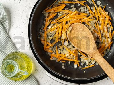 Lašiša po daržovių kepure orkaitėje Žingsnis 2