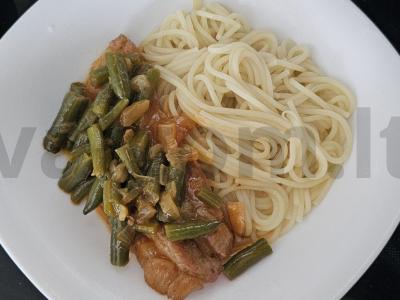 Spagečiai su mėsa ir pupelėmis Žingsnis 9