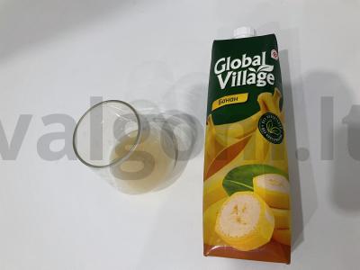 Kokteilis su bananų sultimis ir braškių džemu Žingsnis 2