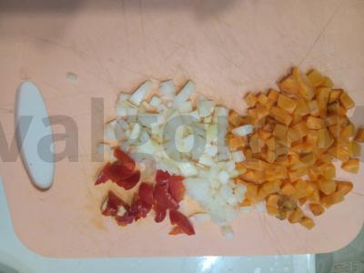 Aštrus jautienos patiekalas su daržovėmis Žingsnis 2