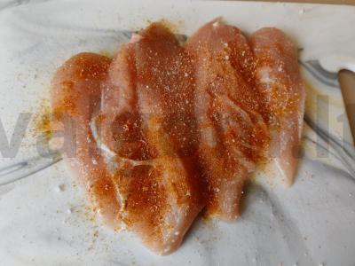 Salotas su vištiena, daržovėmis ir džiovintais abrikosais Žingsnis 1