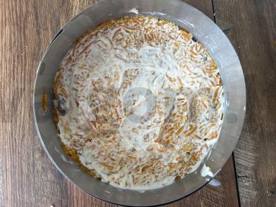 Sluoksniuotas salotas su vištienos filė „Gribų pieva“ Žingsnis 8