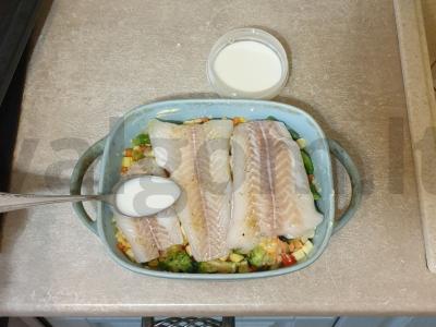 Menkių filė, kepta su ryžiais ir daržovėmis Žingsnis 3