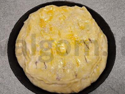 Pyragas su kiaulienos faršu arbatai Žingsnis 7