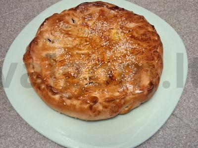 Pyragas su kiaulienos faršu arbatai Žingsnis 9