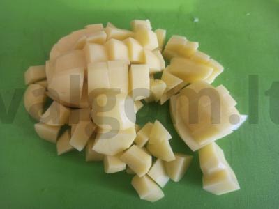 Grikių sriuba su bulvėmis, cukinijomis ir šonkauliais Žingsnis 2