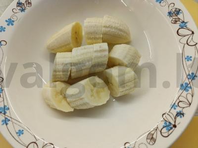Blynai su varškės sūriu ir bananų piurė Žingsnis 1