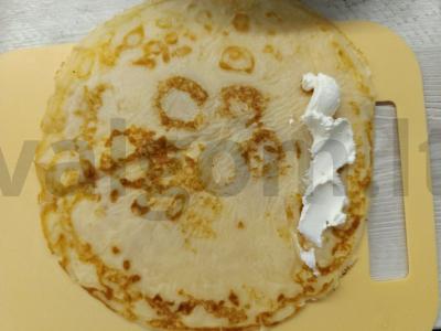 Blynai su varškės sūriu ir bananų piurė Žingsnis 3