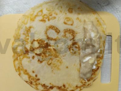 Blynai su varškės sūriu ir bananų piurė Žingsnis 4