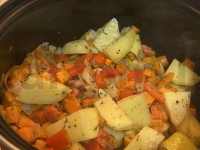 Daržovių troškinys su faršu Žingsnis 3