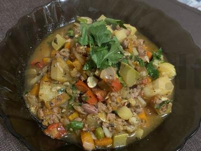 Daržovių troškinys su faršu Žingsnis 6