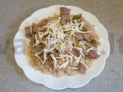 Kvinoja su daržovėmis ir kalakutienos šlaunelių filė Žingsnis 9