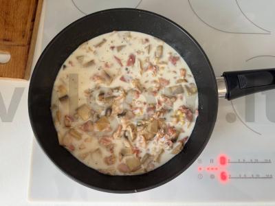 Pasta pttim su bekonu ir grybais per 20 minučių Žingsnis 2