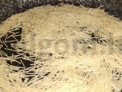 Grybų makaronai su žalia karčiojo padažu Žingsnis 2