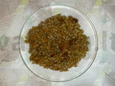 Perlo košė su grybais pagrindine nuotrauka