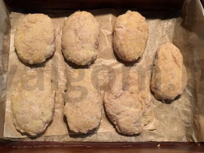 Kalakutienos kotletai su bulvėmis ir svogūnais Žingsnis 7