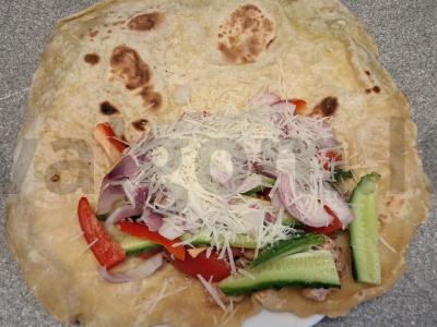 Šašlykas su vištiena, daržovėmis ir grietinės padažu Žingsnis 7