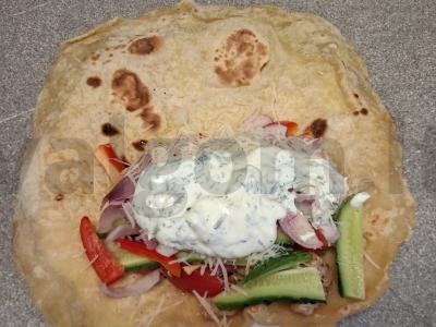 Šašlykas su vištiena, daržovėmis ir grietinės padažu Žingsnis 9