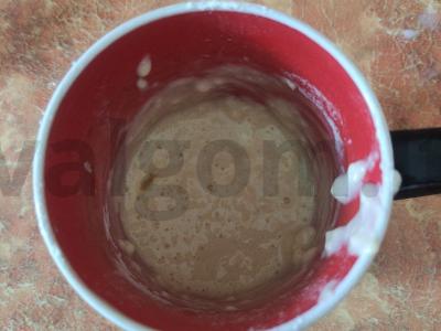 Šokoladinis keksiukas puodelyje per 5 minutes Žingsnis 4