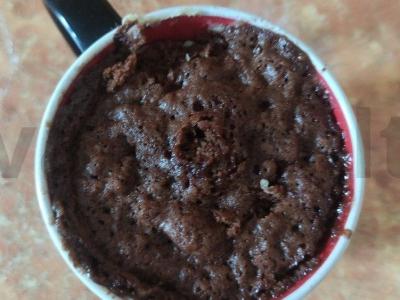 Šokoladinis keksiukas puodelyje per 5 minutes Žingsnis 7