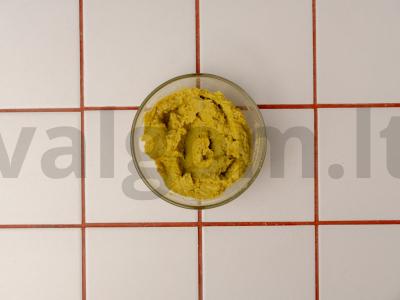 Krevetės su kiaušiniu, žaliu žirneliu ir padažu Žingsnis 4