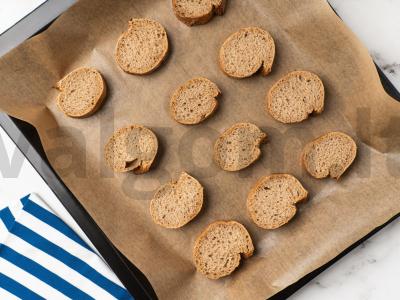 Sumuštinis su raudonąja žuvimi ir varškės dipu Žingsnis 1