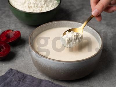 Slyvų pyragas su augaliniu pienu Žingsnis 3