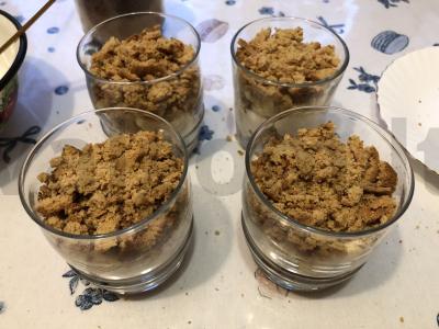 Desertas su avižiniais sausainiais stiklinėje Žingsnis 6