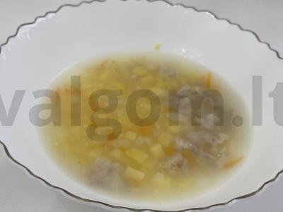 Žuvies sriuba su kukurūzų kruopomis pagrindine nuotrauka