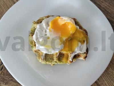 Daržovių vafliai su kiaušiniu Žingsnis 7