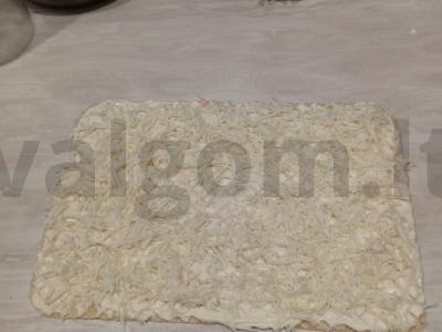 Krabų užkandis ant vaflinio lakšto Žingsnis 4