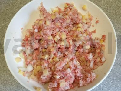 Mantai su naminiu faršu, bulvėmis ir grietinės padažu Žingsnis 6