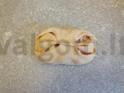 Mantai su naminiu faršu, bulvėmis ir grietinės padažu Žingsnis 8