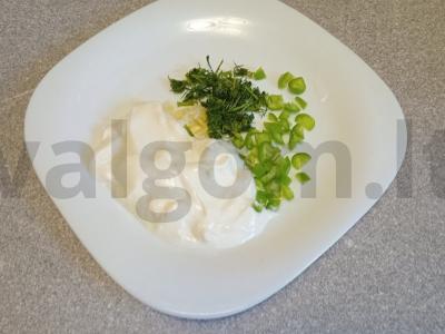 Mantai su naminiu faršu, bulvėmis ir grietinės padažu Žingsnis 11