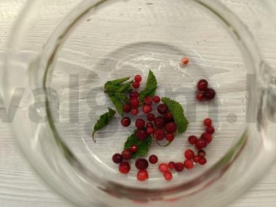 Žolelių gėrimas su spanguolėmis Žingsnis 2