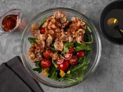 Salotas su jauna kukurūza ir bekonu Žingsnis 5