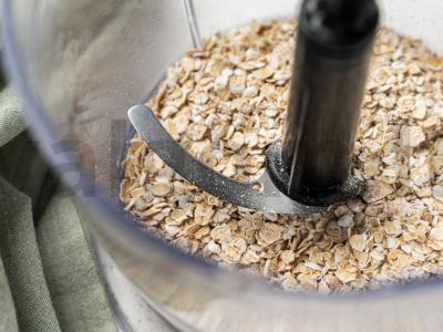 Avižų blynas su varške ir bananais Žingsnis 1