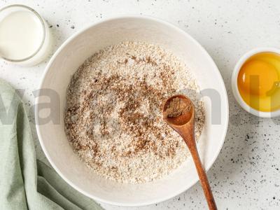 Avižų blynas su varške ir bananais Žingsnis 2