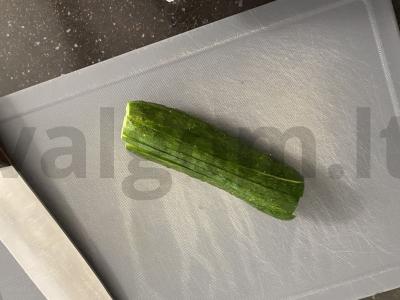 Daržovių ir sūrio spring roll Žingsnis 1