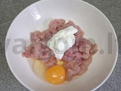 Kiaulienos blynai vakarienei Žingsnis 3