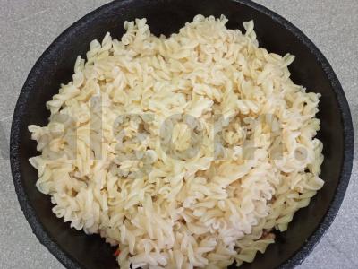 Makaronai su daržovėmis ir triušio faršu Žingsnis 5