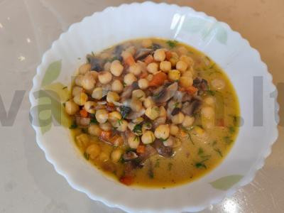 Avinžirniai su grybais grietinėlės padaže Žingsnis 11