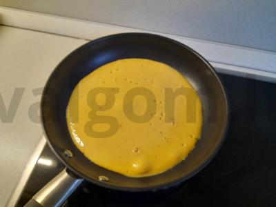 Pupelių blynas su sūriu ir cukinijų ikra Žingsnis 3